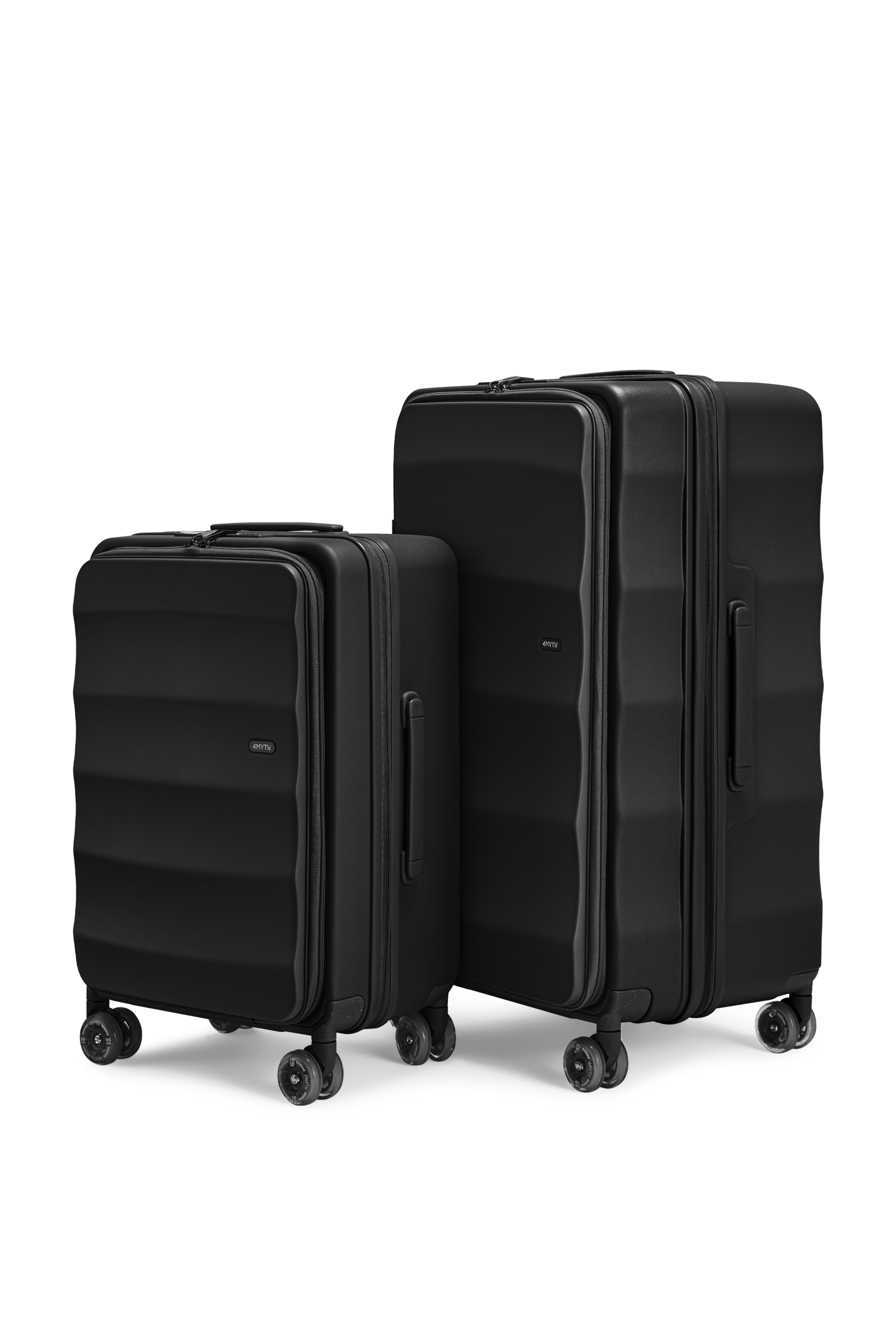 Tank Suitcases in Jet Black