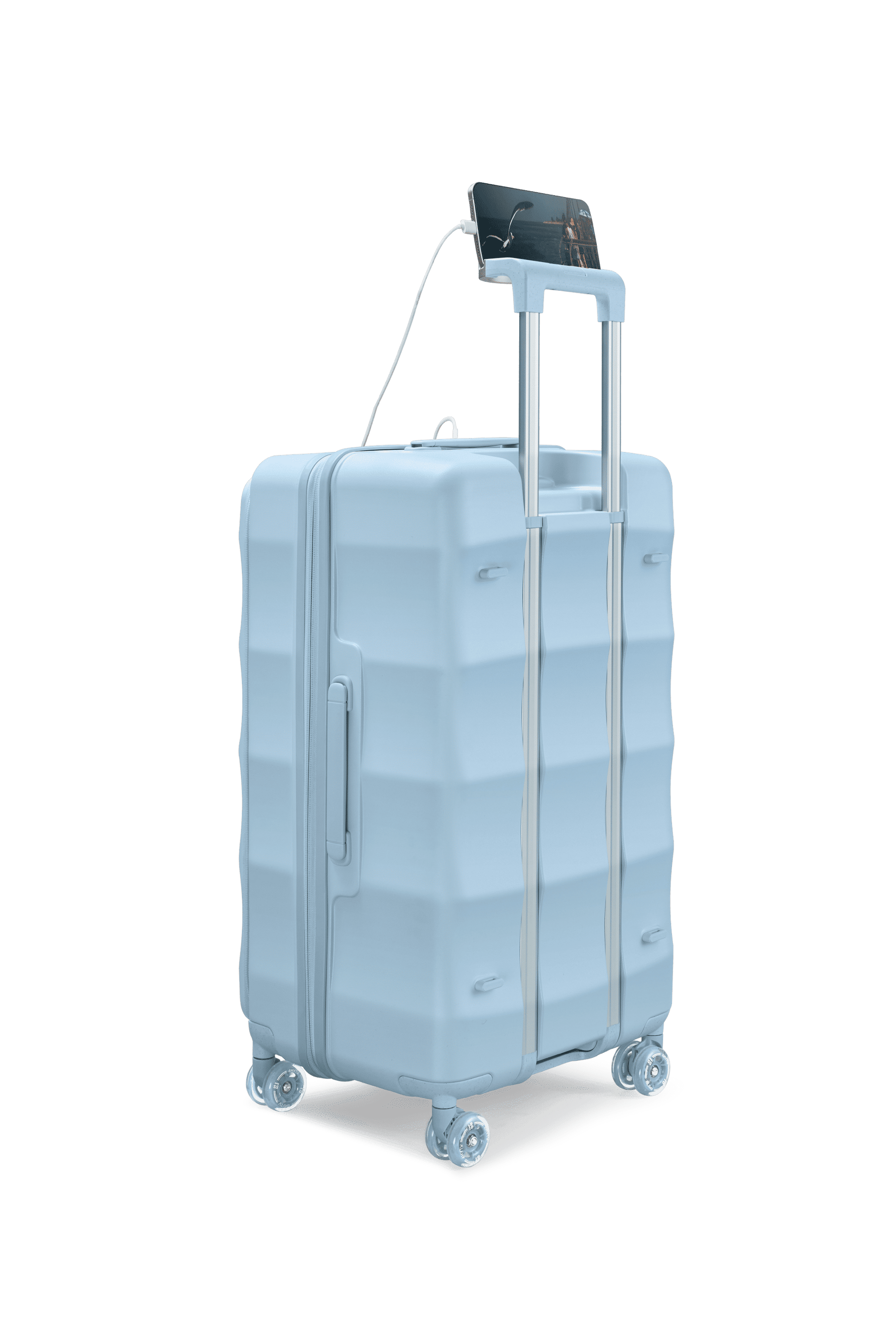 Tank Suitcases in Delicate Blue