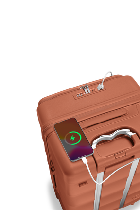 Tank Suitcases in Fiery Red