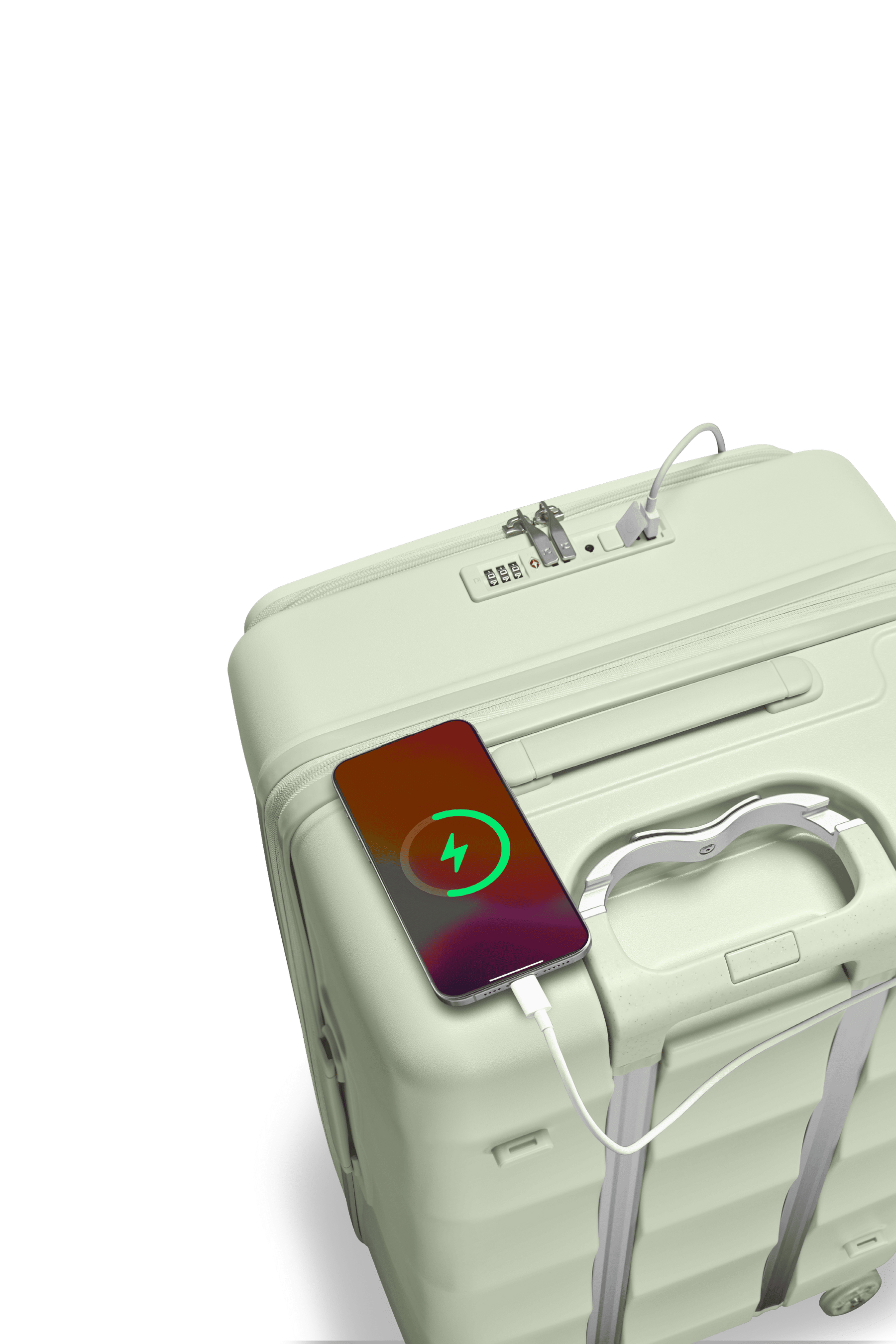 Tank Suitcases in Mint Green