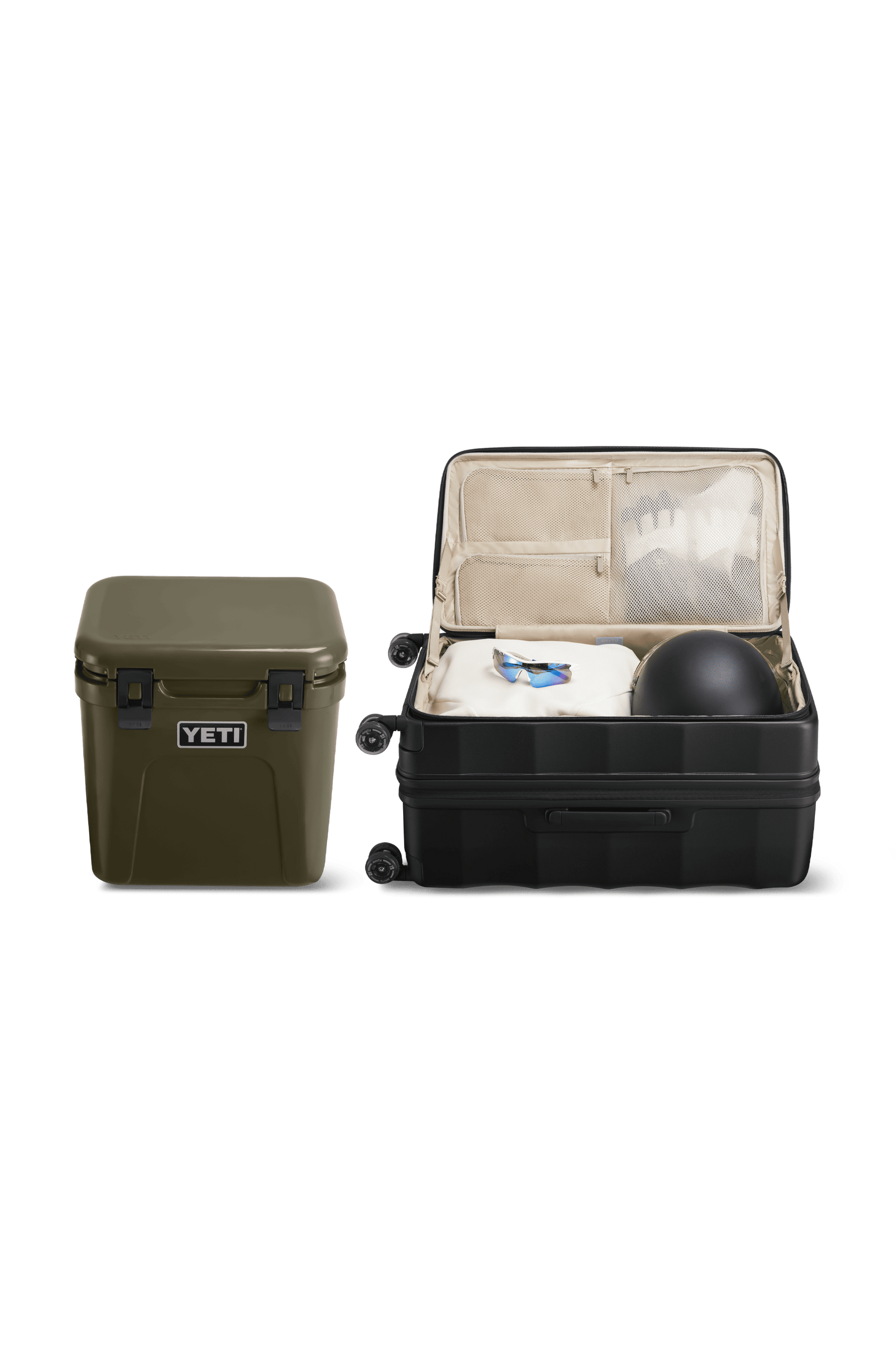Tank Suitcases in Jet Black