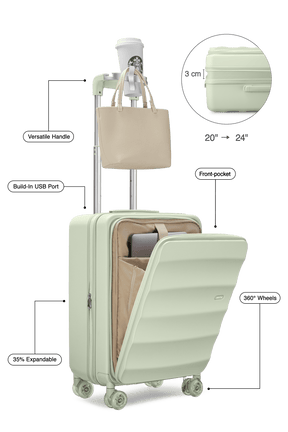 Tank Carry-On in Mint Green