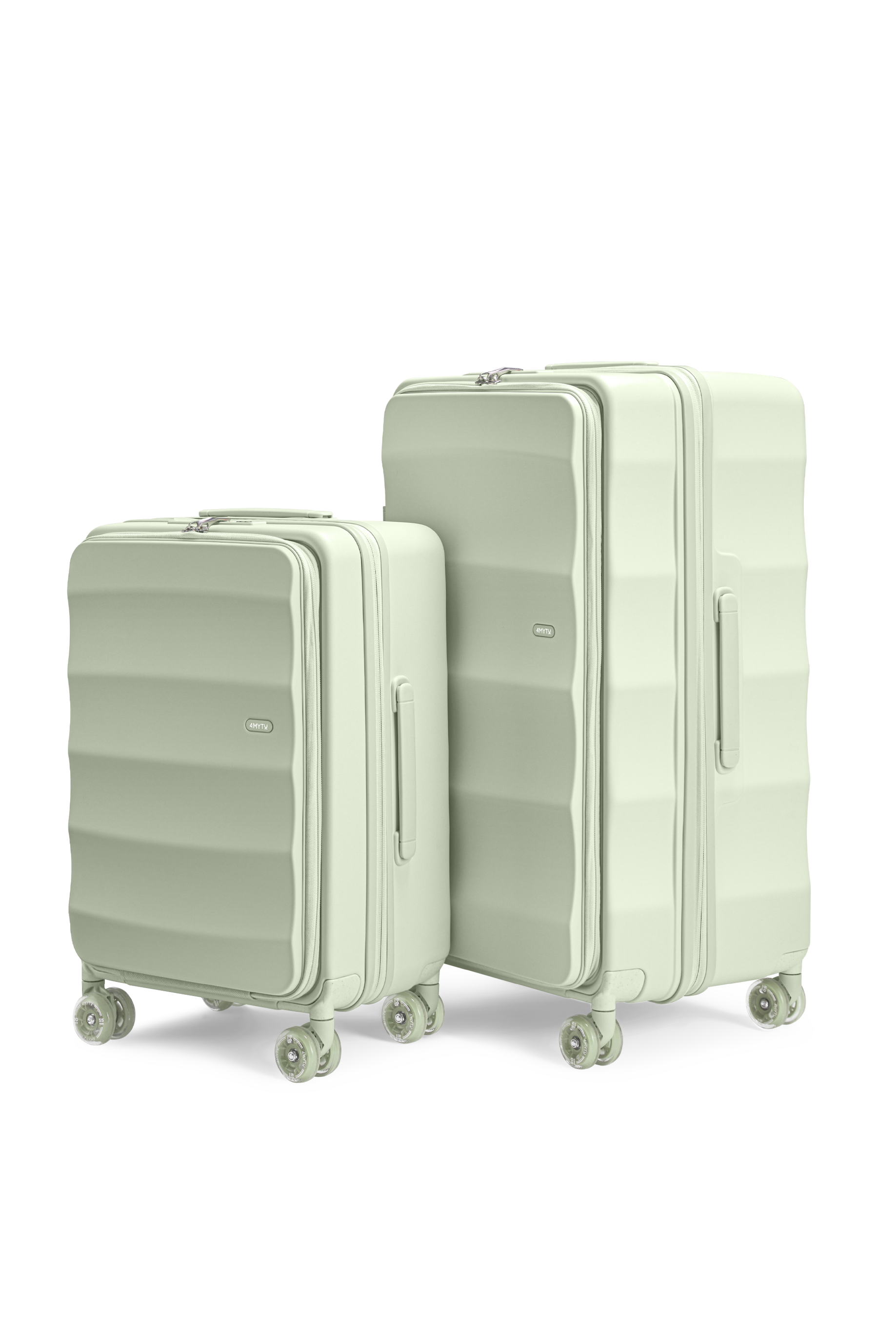 Tank Suitcases in Mint Green